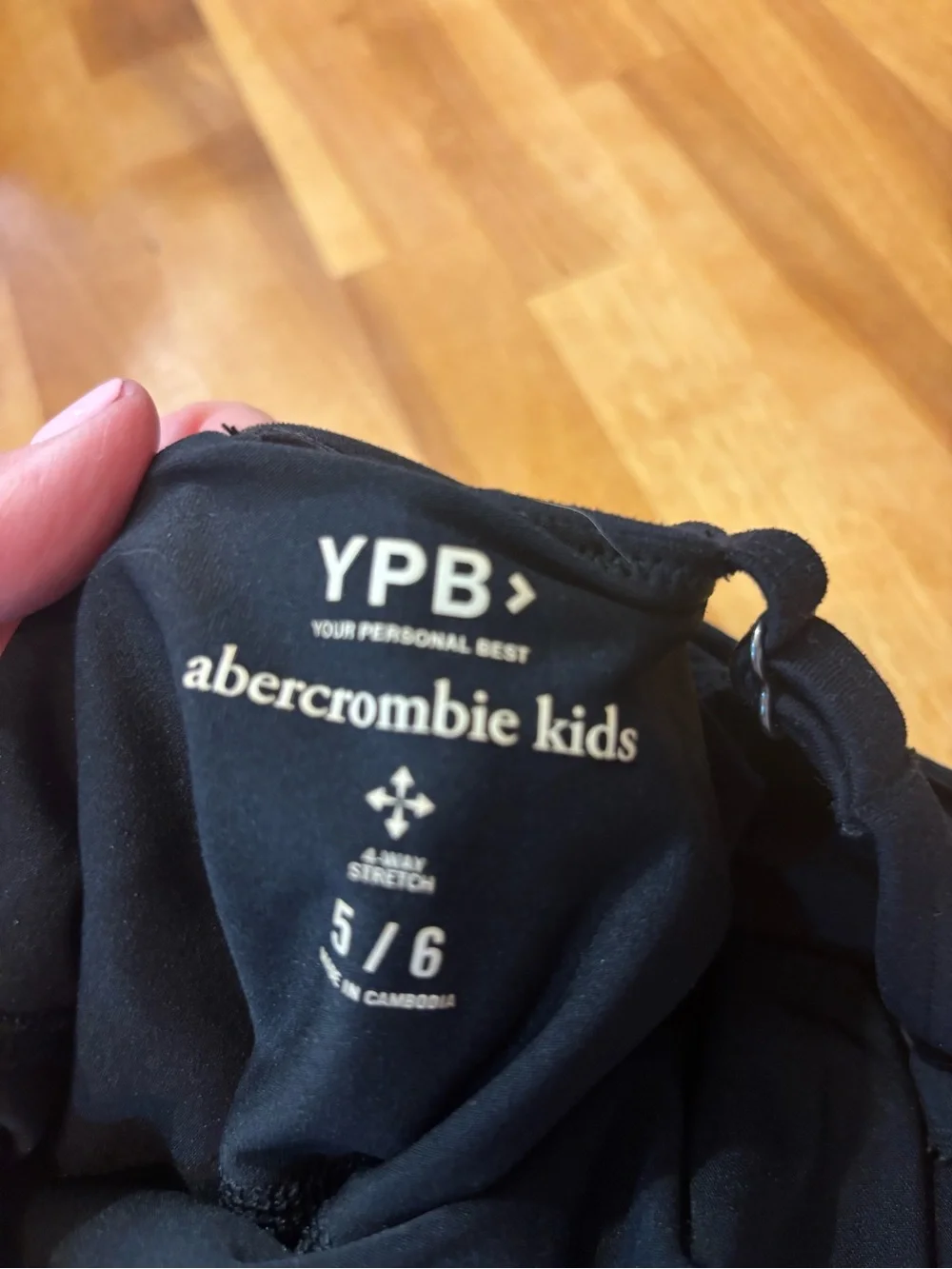 abercrombie kids Black Sleeveless Square-Neck athletic Romper/skorts Dress - 5/6